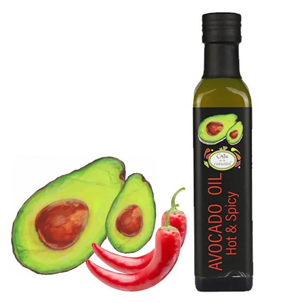 Cate de mi Corazón Aceite Comestible de Aguacate Picante 250ml
